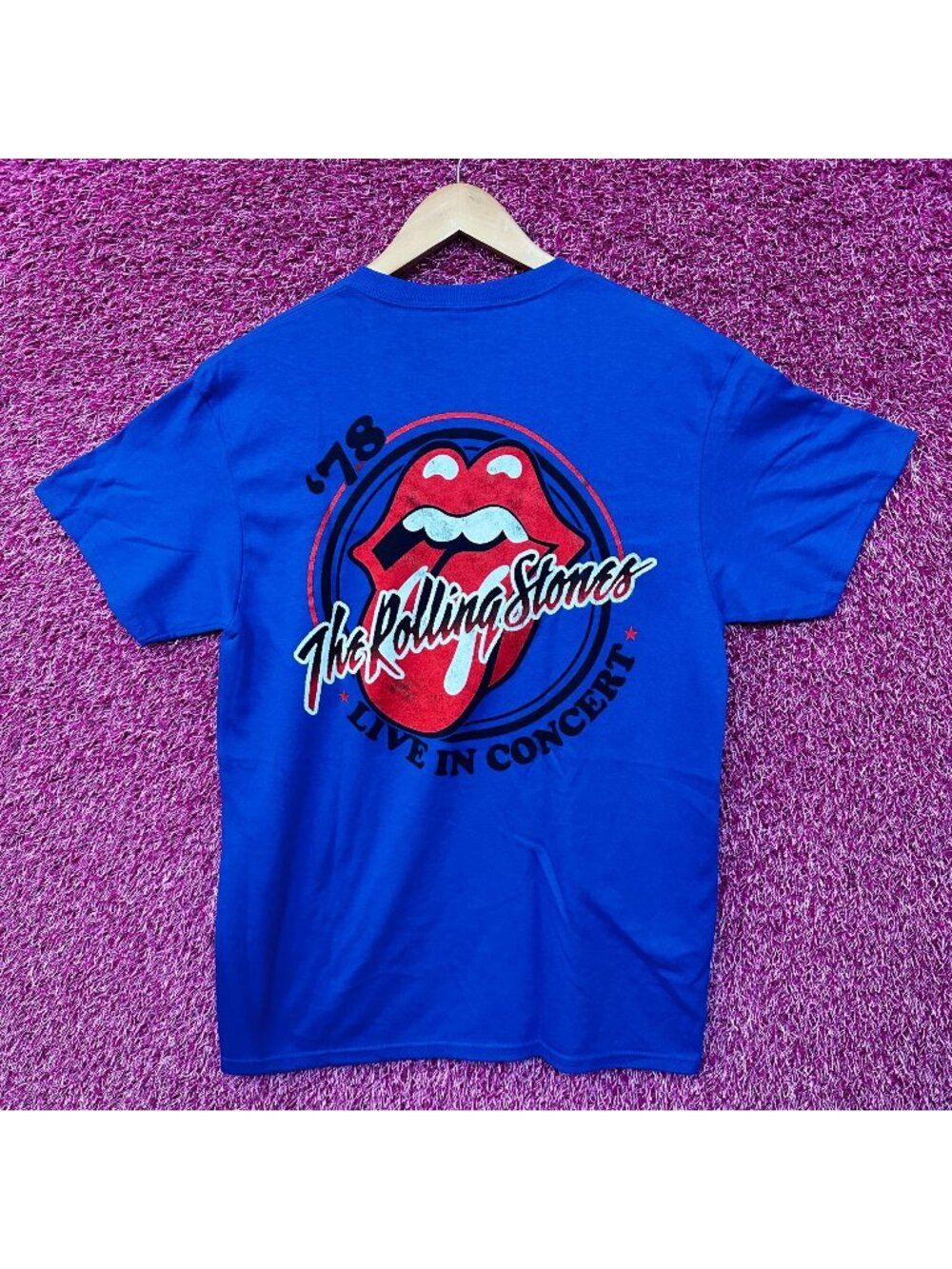 The Rolling Stones 78 live in Concet Rock Tshirt size Medium